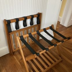Set Of 2 Suitcase Racks