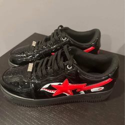 A Bathing Ape Bape Sta Low - Shark Black (Size 10.5)