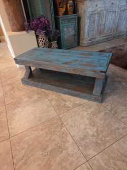 Rustic farmhouse style coffee table