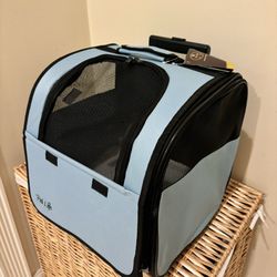 Pet Life 13.4-ft x 11-ft x 13.4-ft Blue Collapsible Nylon Small Dog/Cat Bag