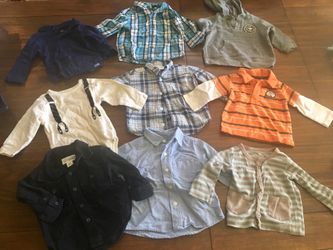 Boys long sleeve tops size 6/9 months