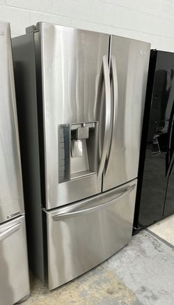 LG 3-Door Stainless Steel Fridge with French Doors