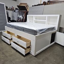 Full Captains Bed And Mattress 