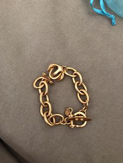 Spartina gold anchor bracelet
