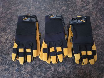 Lamont Men's HydraHyde Leather Work Gloves Size L