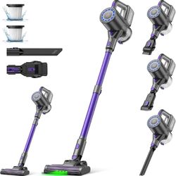Cordless Vacuum Cleaner 40KPA Suction HEPA Self-Standing Lightweight Pet Hair US