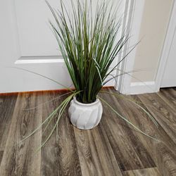 Artificial Plant with a Pot, Ceramic Pot