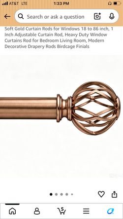 Curtain Rod 18-120”
