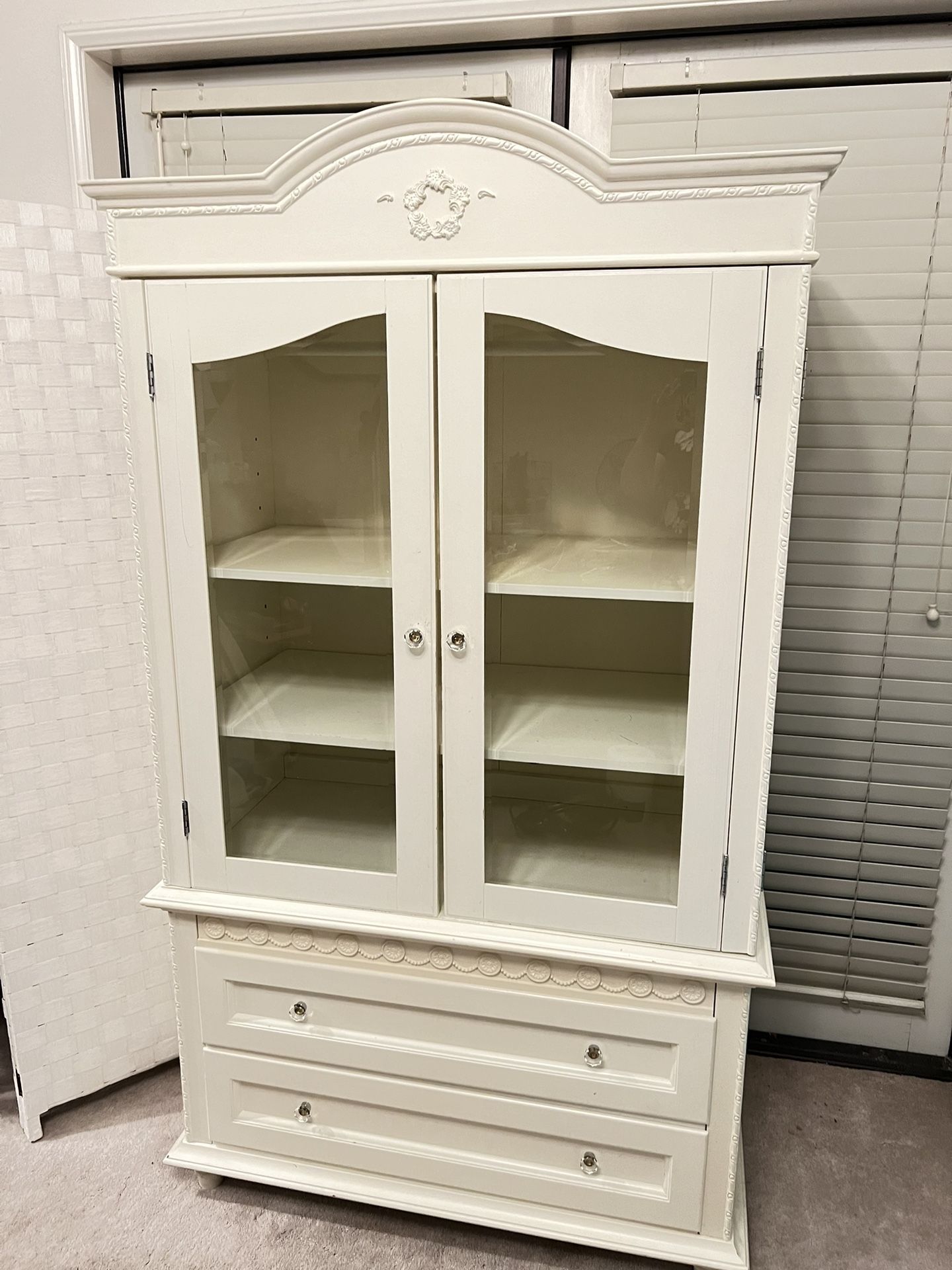 Ivory Cabinet Armoire
