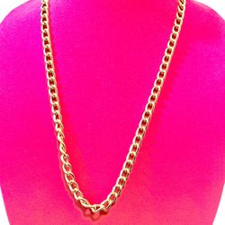 Vintage 28" Aluminum Curb Chain Necklace