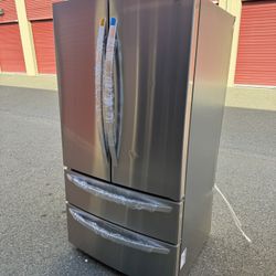 Brand New French Door LG Refrigerator With A Double Freezer 