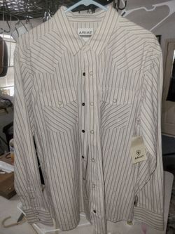 Men's Ariat Button Down (Retro Fitted) Size L (Brand New) Large