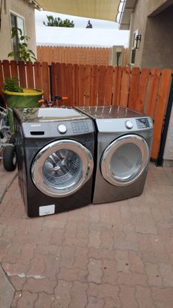 Washer and gas dryer