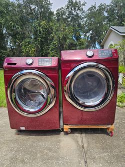 Samsung 4.2-cu ft High Efficiency Front-Load Washer with Steam Cycle - Merlot