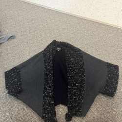 Women’s black cardigan sweaters. Dots brand. Size small