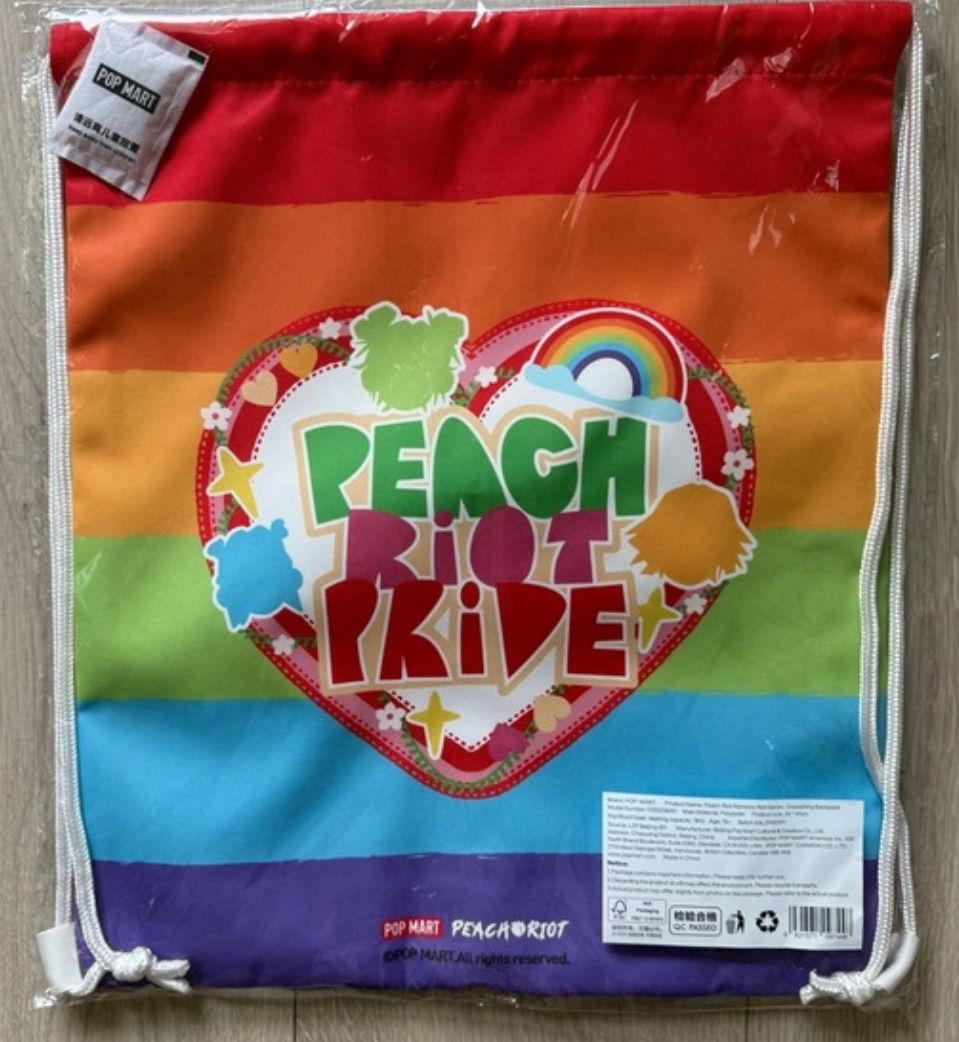 Peach Riot Pride String Bag Popmart