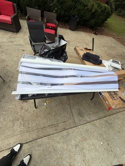64” White Zebra Shades brand new in box