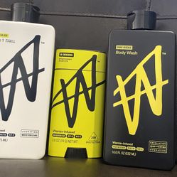 W By Jake Paul Set (body Wash, Shampoo, Deodorant)