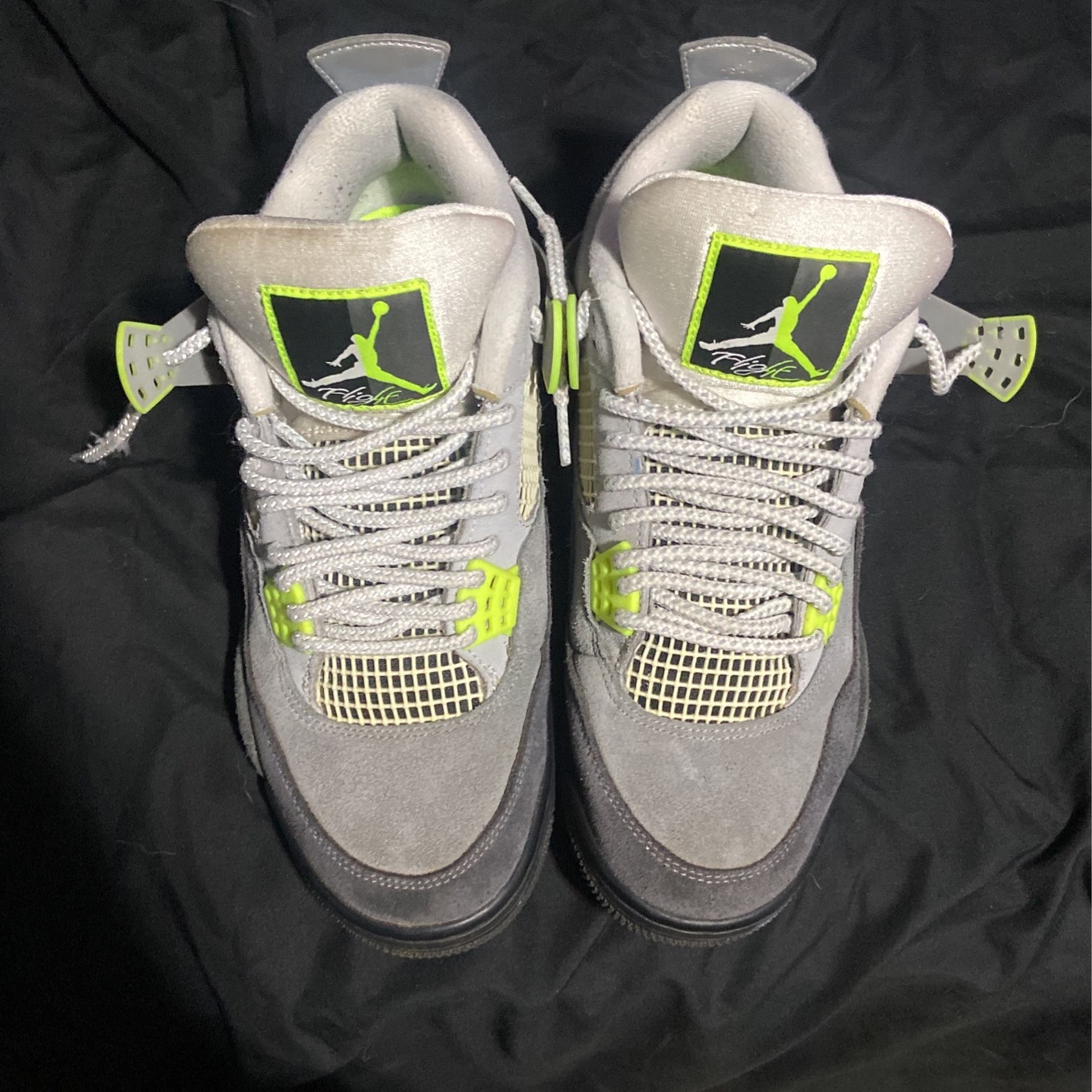 Jordan 4s Neon Green And Grey