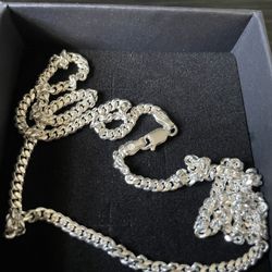 20” 3.4mm 925 Sterling Silver Miami Cuban 