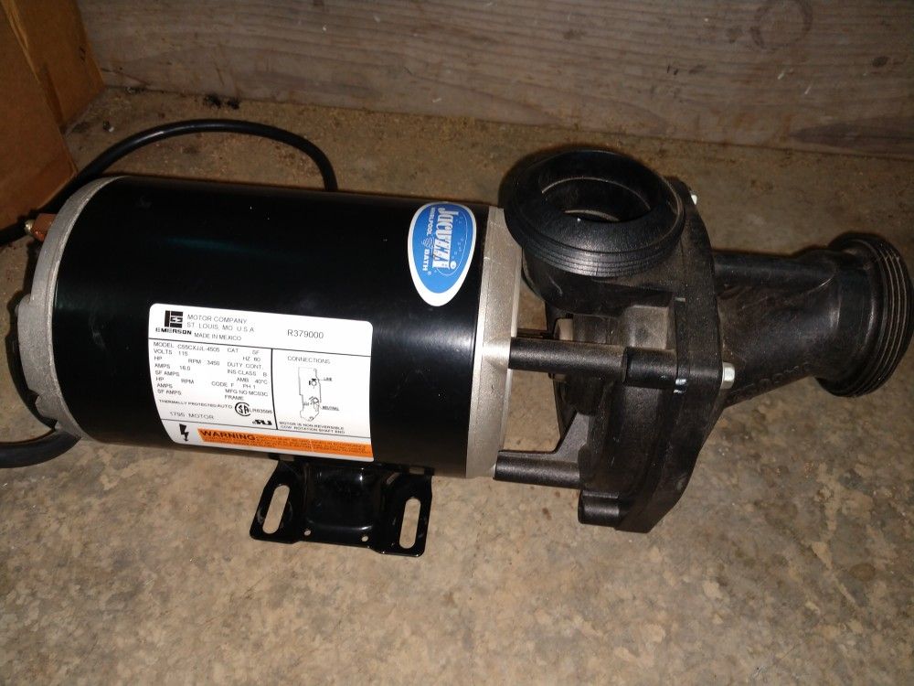 1HP ZACUZZI MOTOR AND PUMP