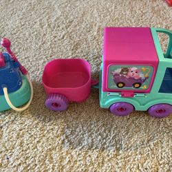 Pet Scrub Trailer Set