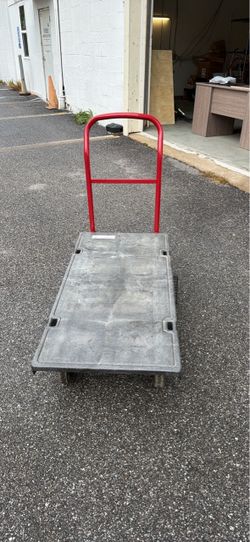 Rubbermaid Heavy Duty Platform Truck 24” x 48” Wheeled Large Flat Cart 2 Available