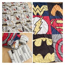 💙 Twin size Justice League bedding set, good condition