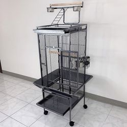 (New in box) $130 Large 61” Parrot Bird Cages with Rolling Stand for Cockatiels Parrot Parakeet Lovebird Finch