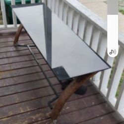 New Fancy Glass Tv Table