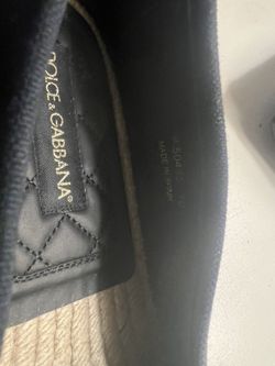  Dolce & Gabbana embroidered logo espadrilles Size 10