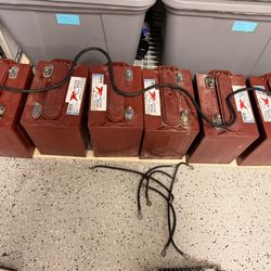 Golf Cart Batteries. Trojan T-875 8V Deep Cycle Lead Acid Battery, 170Ah - Set of 6 