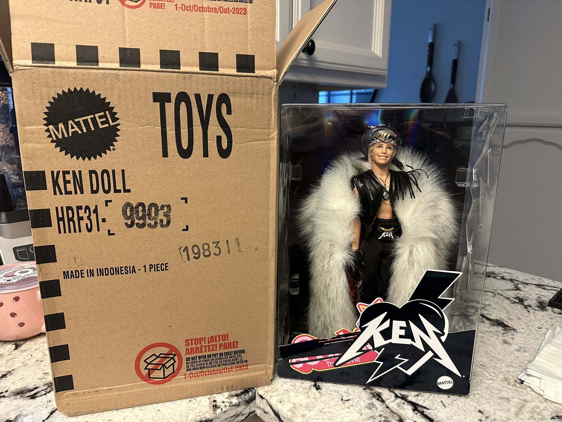Ken The Movie Doll With Faux Fur Coat