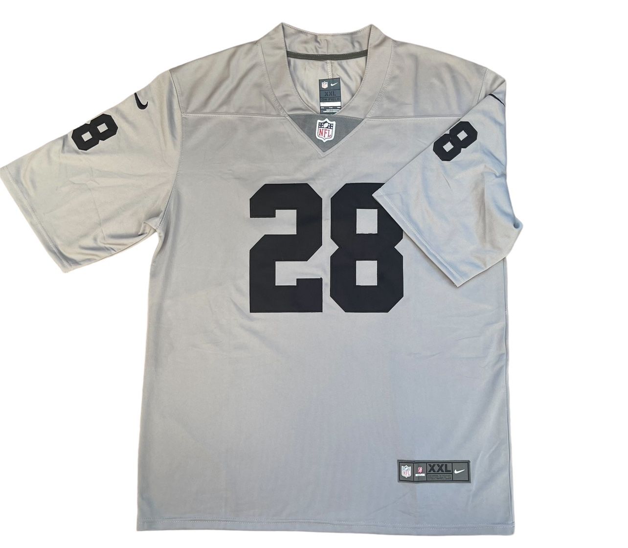 Nike NFL Los Vegas Raiders Josh Jacobs #28 Throwback Jersey New With Tags XXL