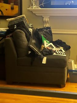 Dark gray chair