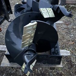 GIYI Skidsteer Hydraulic Post hole Digger 