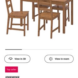 Table and Chairs X4