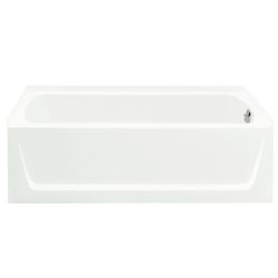 60 in. X 30 in. Soaking Bathtub with Right Drain in White