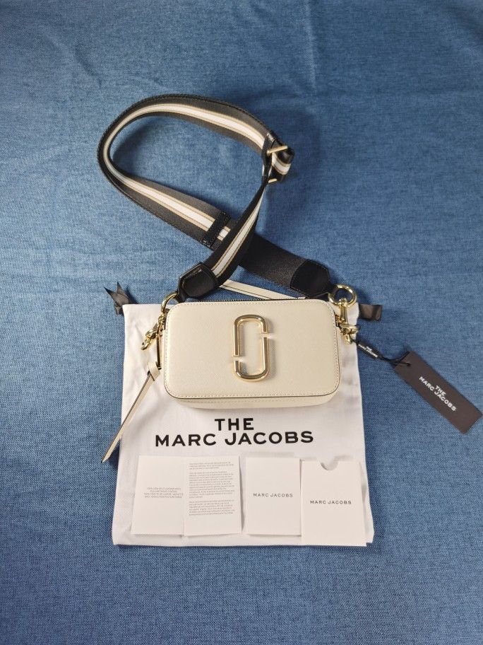 Marc Jacobs The Snapshot Crossbody Bag Cloud White Multi