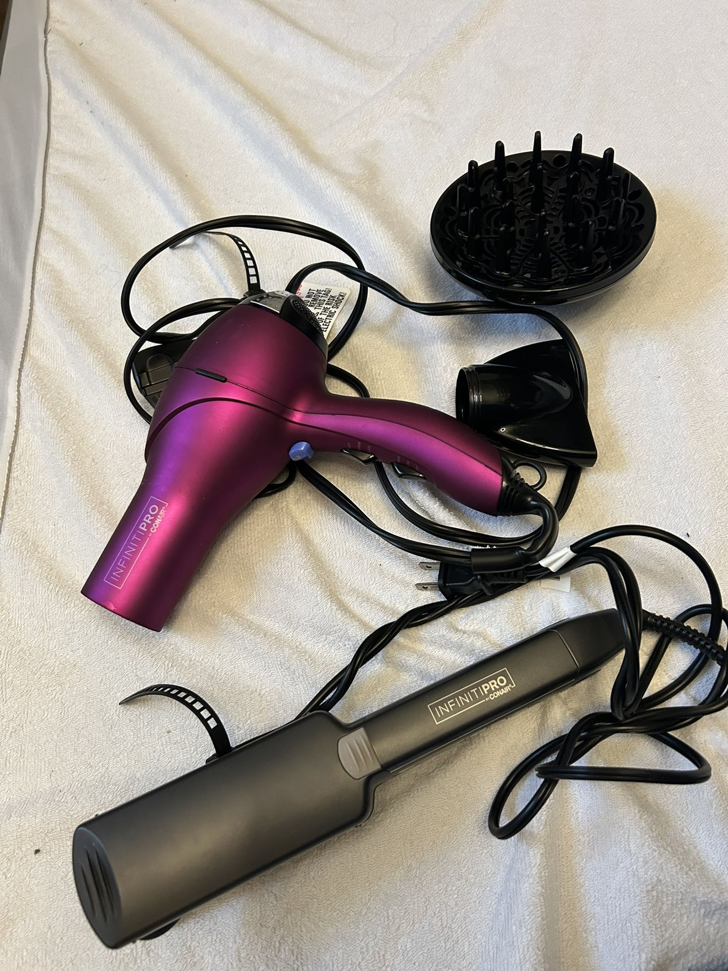 Hair blower with Flat Iron