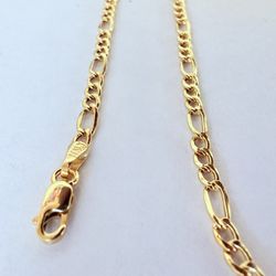 20” 14k Gold Figaro Chain