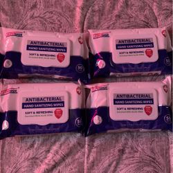 Antibacterial hand sanitizing wipes