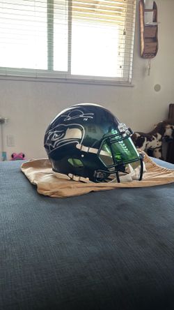 Signed Seahawks helmet