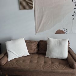 Brown Loveseat