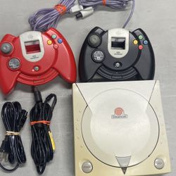 Sega Dreamcast Console With 2 controllers  For Sale $110  OBO. Tested. 