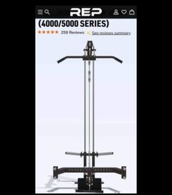 Rep fitness PLATE-LOADED LAT PULLDOWN & LOW ROW (4000/5000 SERIES)