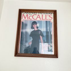 Free vintage sewing pattern poster from McCall's