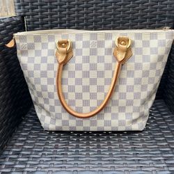 Louis Vuitton Damier Azur Saleya MM Purse VINTAGE USED 