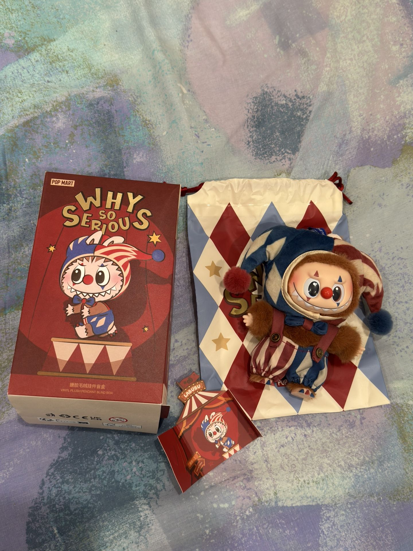 Pop Mart Why So Serious Juggling Clown Keychain Plushie 