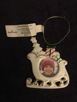 Hallmark Christmas photo ornament
